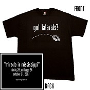 black got laterals? t-shirt