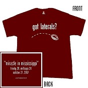maroon got laterals? t-shirt